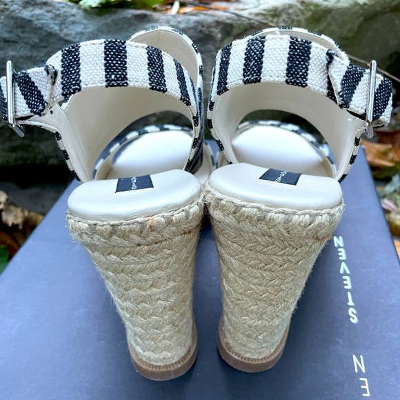 WOMENS STEVE MADDEN STRIPED “STUNNER” ESPADRILLES/ SANDALS   -8.5 - NIB ! - Picture 14 of 15